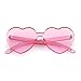 Heart Shaped Rimless Sunglasses Candy Steampunk Lens for women girl