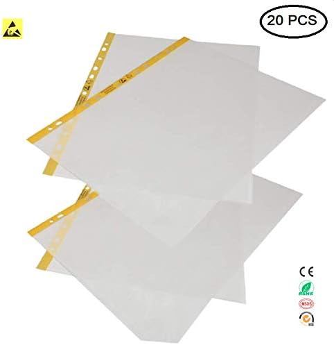 Waterproof ESD Document Holder A4 Transparent Envelope File Bag Anti Static Document Bag Pack of 20