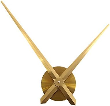 FORUSKY Silent Wall Clock Quartz Movement Kit DIY Wall Hanging Clock Hands Mechanism Repair Parts Tool - Gold