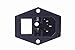 SMAKN® Inlet Module Plug Fuse Switch Male Power Socket 10A 250V 3 Pin IEC320 C14