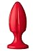 Doc Johnson Platinum Premium Silicone - The Rocket - Anal Toy with Suction Cup Base - Butt Plug - Red