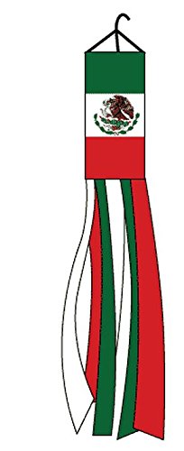 Vista Flags Mexico Windsock Mexican Polyester 60 Inch Outdoor Garden Wind Sock Decoration