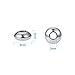 NBEADS 100 Pcs 6mm Metal Spacer Beads, 304 Stainless Steel Flat Round Metal Loose Beads Smooth Crafting Beads Supplies for Bracelets Necklace DIY Jewelry Making, Stainless Steel Color