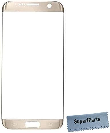 SuperiParts Original Front Touch Screen Outer Glass Lens Panel Replacement Repair Spare Part for Samsung Galaxy S7 Edge G935F +SuperiParts Cloth Gold