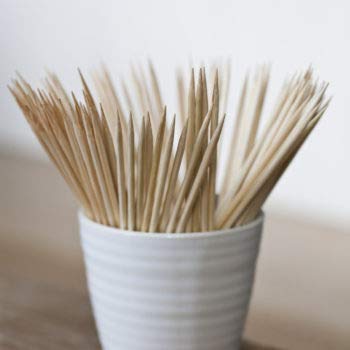 Swastha Hygiene Bamboo Wooden Barbecue Skewers Sticks for Oven, Microwave and Pan,