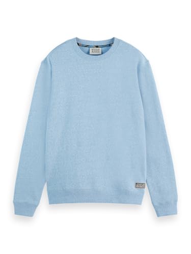 Scotch & Soda Sweat-Shirt mélangé, Spring Blue 410, S