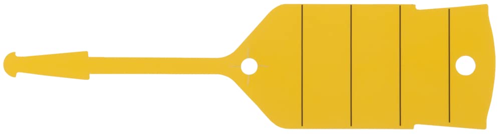 KS Tools 500.8093 Keyring with Loop, Yellow, Pack of 500