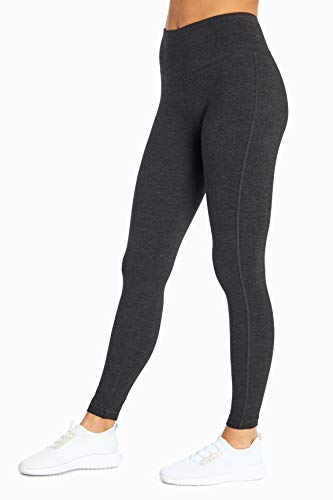 Marika Women's Camille Tummy Control Leggings, Heathered Charcoal, Small