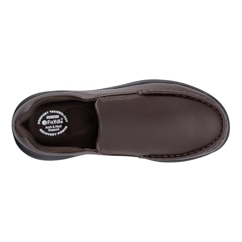 FitVille Wide mens Loafer formal shoes for men Business Casual Shoes - EasyWalk V1