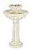 Smart Solar 34251RM1 Antique White Stone Kensington Gardens 2-Tier Solar-On-Demand Fountain With Patented Underwater Integral Solar Pump and Pump System, Requires No Wiring or Operating Costs