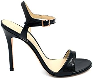 Christina Lombardi - Women's High Heel Sandal - The Heidi in Black Patent Leather - Size 38.5