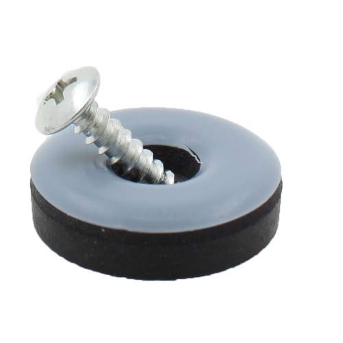 (4pcs) 30mm Round Screw-in PTFE Teflon Furniture Glides by Lifeswonderful®