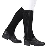 Dublin Easy-Care Half Chaps II, Black, Childs Medium