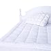 Naluka Mattress Pad Full Size with Deep Pocket Microplush Mattress Topper with Fitted Skirt Quilted Stretch Pillow Top (54”x75”)