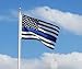 Thin Blue Line American Flag | Durable Polyester | Supporting Local Law Enforcement | Donation To Charity With Every Purchase | With Brass Grommets | 3 X 5 ft