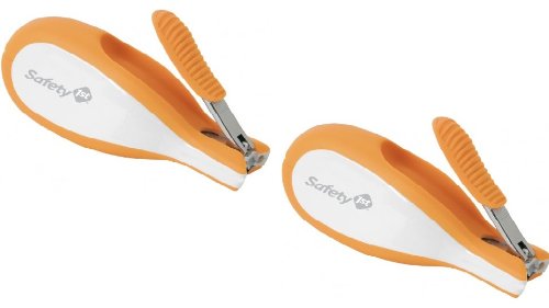 Safety 1st Sleepy Baby Nail Clipper With Built-in LED Light 2 Pack, Colors May Vary