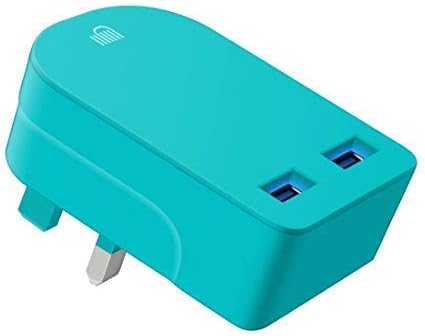 AMO Multi USB Charger, Folding 3 Pin UK Plug, 3.1A/15W UK USB Charger Compatible For iPhone/iPad/iPod/Samsung Galaxy Tab/HTC/Windows Phone/Tablet