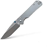SRM Land 9103 EDC Sharp Folding Pocket Knife With Frame Lock; Sandvik 12C27 Steel, 7.87-Inch Overall