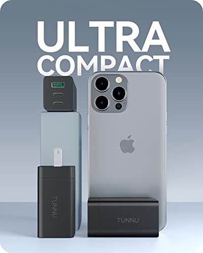 USB C Fast Wall Charger: TUNNU 3-Port 65W GaN Charging Block Power Adapter - Foldable Plug - for MacBook Pro/Air iPad Pro Galaxy S20/S10 Dell XPS 13, Note 20/10+ iPhone 13/Pro Pixel and More