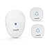 Wireless Doorbell Chime - Type A Dual by Fortress Security - Long Range Operation at 500 ft. - Plug in Doorbell with Over 50 Chimes & Rings, Wireless Button and Adjustable Volume Multi-tone Doorbell