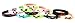 Mining Pixelated Glow in the Dark Bracelets Kids Birthday Party Favors (12 pack)