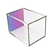 MEI YI TIAN Clear Acrylic Pencil Pen Holder Cup Colorful Rainbow Bottom Desk Organizer Makeup Brushes Holders for Office School Home Desktop Organizers Supplies