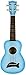 Kala MK-SD-LBBURST Makala Dolphin Soprano Ukulele - Light Blue Burst Bundle with Gig Bag, Tuner, Austin Bazaar Instructional DVD, and Polishing Cloth