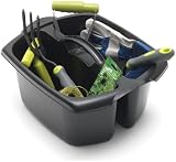 Addis Utility Cleaning Caddy Twin Compartment with Handle Black 32 x 38.5 x 20 view 5