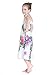 Girl White with Purple Floral Hawaiian Luau Dress in Various Styles