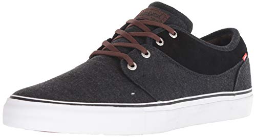 Globe Men's Mahalo Skate Shoe Black Canvas/Chestnut 12 Medium US