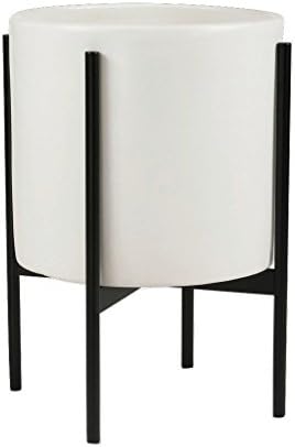 Modernica Case Study Large Cylinder With Metal Stand | White