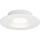 Maxim Crisp - 12W 1 LED Round Recessed Downlight-1.5 Inches Tall and 4.5 Inches Wide-White Finish