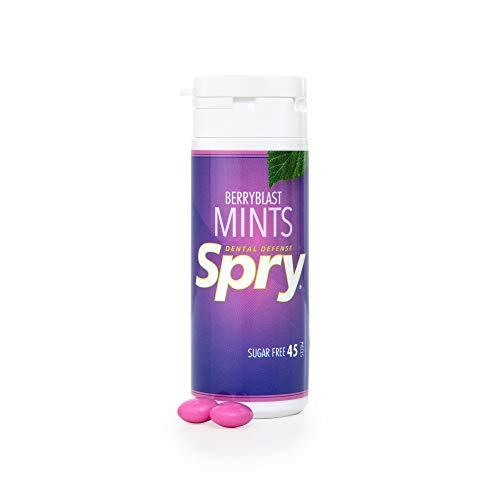 Spry Xylitol Mints, Berry Blast, 45 Count (6Pack) Breath Mints That