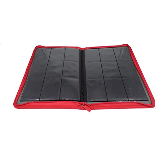 docsmagic.de Premium Pro-Player 9-Pocket Zip-Album Red - 360 Card Binder - MTG - PKM - YGO