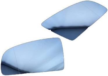 Blue Tinted Split Angle Side Mirror Glass for A6 C6 by Xktuning