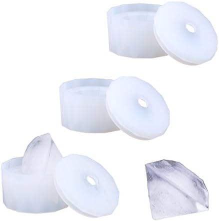 Bella Ice Cube Molds &amp; Trays- Pack of 3 Silicone Ice Diamond Mold with Lid. Great for Cocktails, Candy, Soap or Chocolate