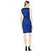 Women Round Neck Pencil Dress,Ladies Sleeveless Fitted Waist Elegant Wear to Work Business Dressesthumb 2