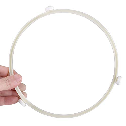 6.9"Diameter Microwave Oven Glass Turntable Rotating Support Roller Ring Replacement Part(Light Yellow,3Pcs)