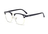 ALWAYSUV Clear Lens Glasses Vintage Glasses Classic Glassees Horn Rimmed Frame