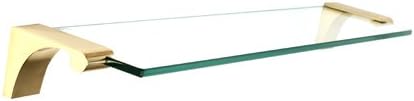 Luna 19" x 2" Bathroom Shelf Finish: Unlacquered Brass