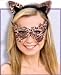 Leopard Headband & Eyemask Set, Beige, One Size