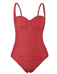 Hilor Trajes de baño de una pieza para dama con control de barriga