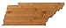 Totally Bamboo Tennessee State Shaped Bamboo Serving and Cutting Board
