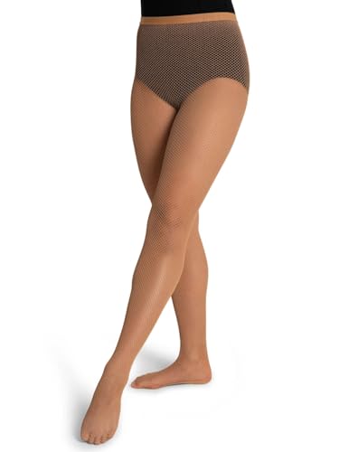 Capezio womens Professional Fishnet Seamless Tight, Toasted Almond, X-Large US