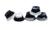Teak Tuning Bubble Bushings, Professional Shaped Fingerboard Tuning, Black/White Swirl, Pack of 5