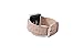 Thankscase Bands for Fitbit Blaze Smart Fitness Watch, Genuine Leather Strap Wrist Band Replacement, Spring Bar and Beautiful Embossed Pattern (Rose Gold)