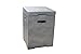 Modern Concrete Fire Pit Table 20lb LP Tank Cover Holder in Gray by AKOYA Outdoor Essentials