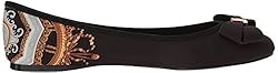 Ted Baker Women's IMMET Ballet Flat, Black, 6 M US