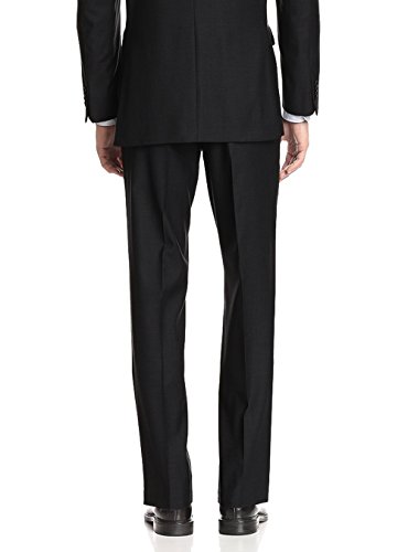 GN GIORGIO NAPOLI Presidential Two Button Mens Suit Modern Classic Fit (44 Regular US / 54R EU/W 38", Black) - Thumbnail 4