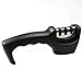 Knife Sharpener, Detachable Grinder Head Easy-Clean Manual 3 Stage Sharpening Tool System- Diamond Ceramic Tungsten Steel, Black，for All Knives By FANNEGO